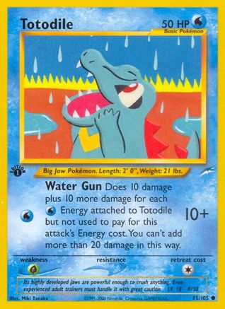 Totodile 085/105 - 1st Edition Neo Destiny - Common