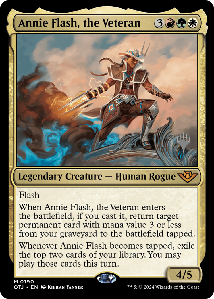 Annie Flash, the Veteran (PPOTJ-190) - Outlaws of Thunder Junction Promos Foil