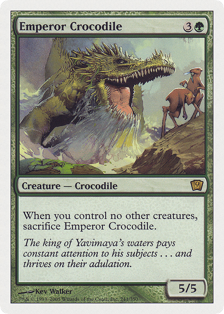 Emperor Crocodile (9ED-241★) - 9th Edition Foil