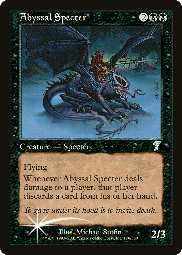Abyssal Specter (7ED-116★) - 7th Edition Foil