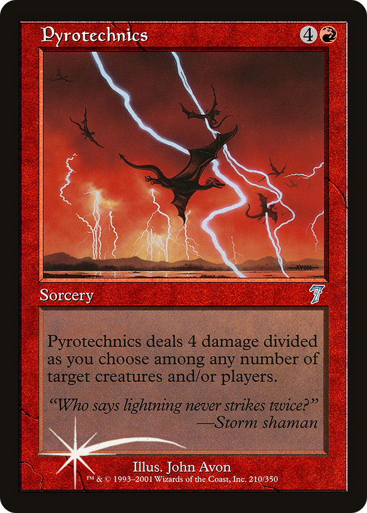 Pyrotechnics (7ED-210★) - 7th Edition Foil