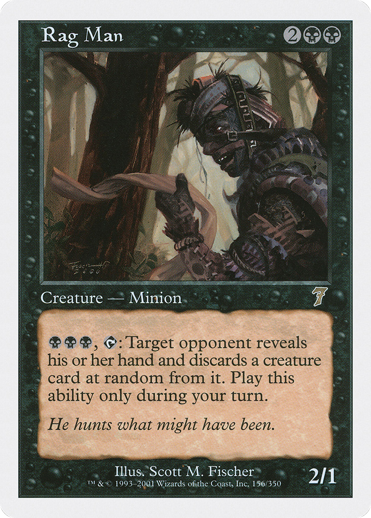 Rag Man (7ED-156★) - 7th Edition Foil
