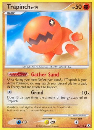 Trapinch 084 - Reverse Holofoil Rising Rivals - Common