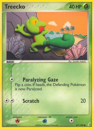 Treecko 067/100 Crystal Guardians - Common