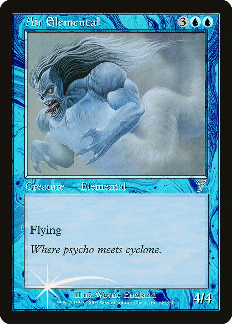 Air Elemental (7ED-58★) - 7th Edition