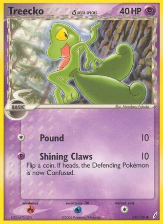 Treecko (Delta Species) 068/100 Crystal Guardians - Common