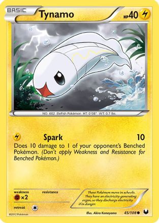 Tynamo (45) (45) 045 - Reverse Holofoil Dark Explorers - Common