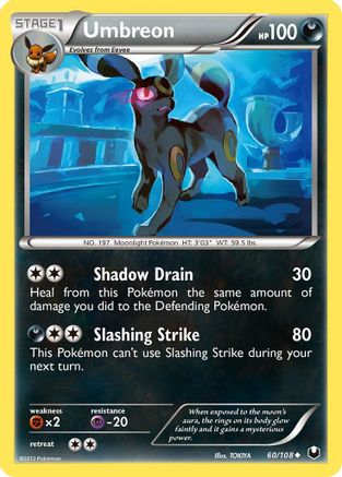 Umbreon (60) (60) 060/108 Dark Explorers - Uncommon