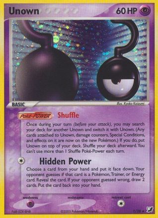 Unown (?) (?) 00? - Holofoil Unseen Forces - Holo Rare