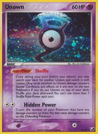 Unown (G) (G) 00G - Holofoil Unseen Forces - Holo Rare