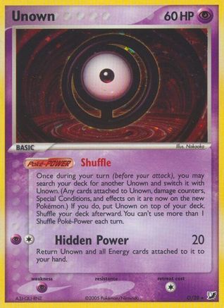 Unown (O) (O) 00O - Holofoil Unseen Forces - Holo Rare