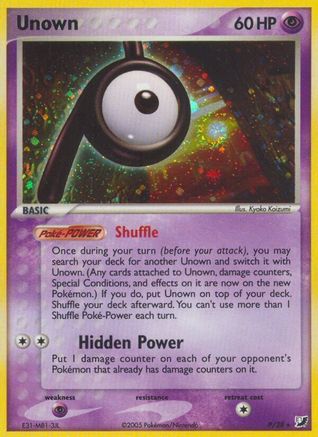 Unown (P) (P) 00P - Holofoil Unseen Forces - Holo Rare