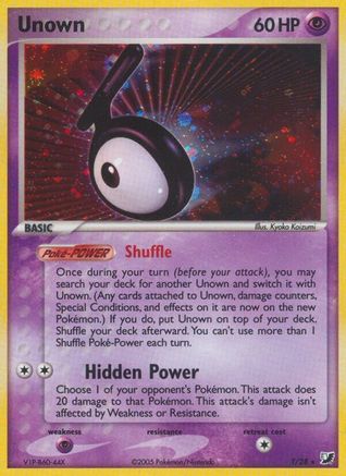 Unown (T) (T) 00T - Holofoil Unseen Forces - Holo Rare