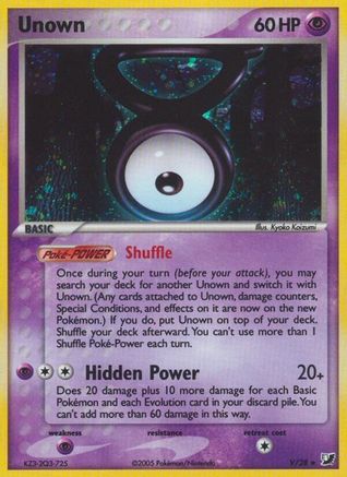 Unown (V) (V) 00V - Holofoil Unseen Forces - Holo Rare