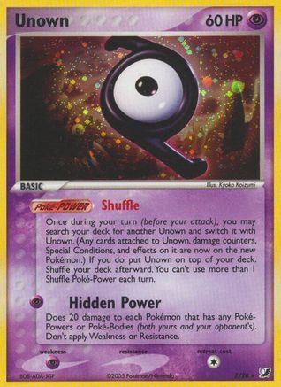 Unown (Z) (Z) 00Z - Holofoil Unseen Forces - Holo Rare