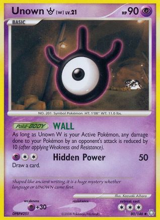 Unown (W) 080 Legends Awakened - Uncommon