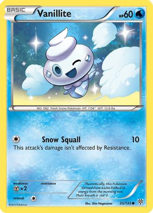 Vanillite 035 - Reverse Holofoil Plasma Storm - Common