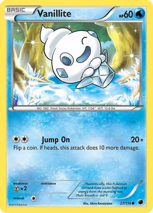 Vanillite 027 - Reverse Holofoil Plasma Freeze - Common