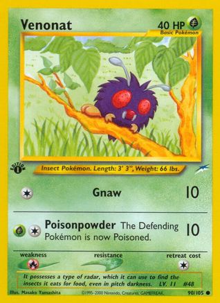 Venonat 090/105 - 1st Edition Neo Destiny - Common