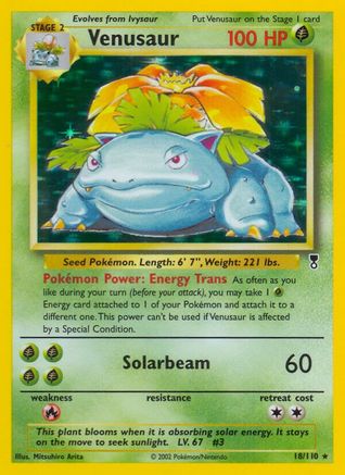 Venusaur 018 - Holofoil Legendary Collection - Holo Rare