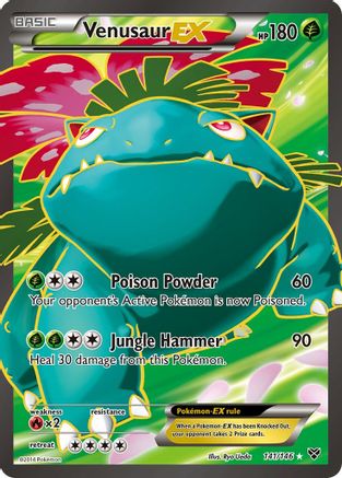 Venusaur EX (141 Full Art) (141 Full Art) 141/146 - Holofoil XY Base Set - Ultra Rare