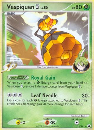 Vespiquen E4 035 - Reverse Holofoil Rising Rivals - Rare