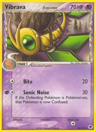 Vibrava (Delta Species) 042/101 Dragon Frontiers - Uncommon