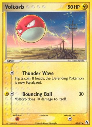Voltorb 068/92 - Reverse Holofoil Legend Maker - Common