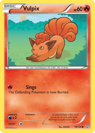 Vulpix 018/124 Dragons Exalted - Common
