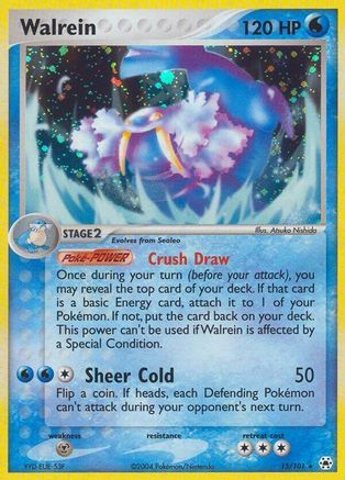 Walrein 015 - Reverse Holofoil Hidden Legends - Holo Rare