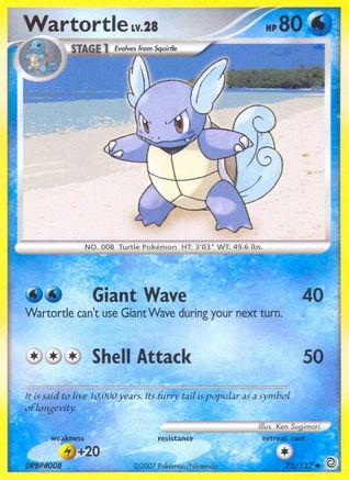 Wartortle 075 Secret Wonders - Uncommon