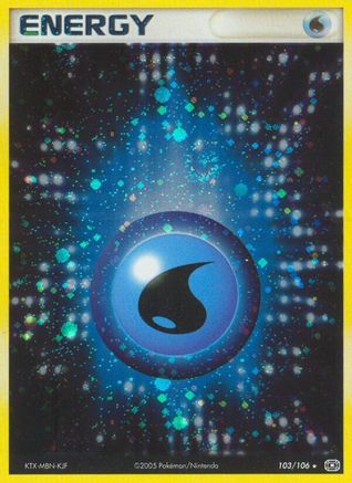 Water Energy 103/106 Emerald - Holo Rare