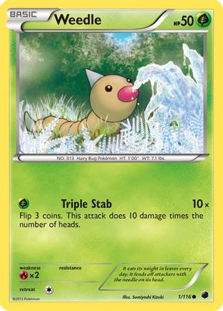 Weedle 001/116 Plasma Freeze - Common