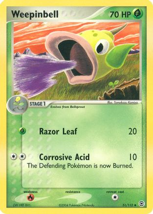 Weepinbell 051 FireRed & LeafGreen - Uncommon