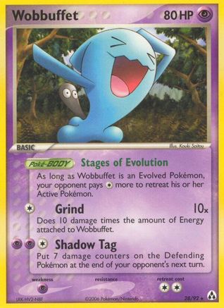 Wobbuffet 028 - Reverse Holofoil Legend Maker - Rare