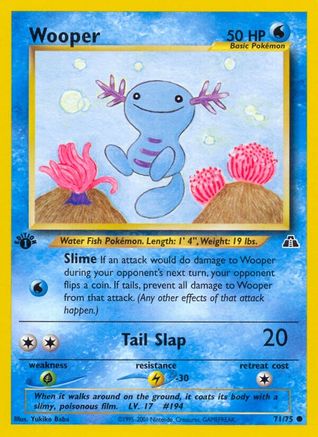 Wooper 071/75 - 1st Edition Neo Discovery - Common