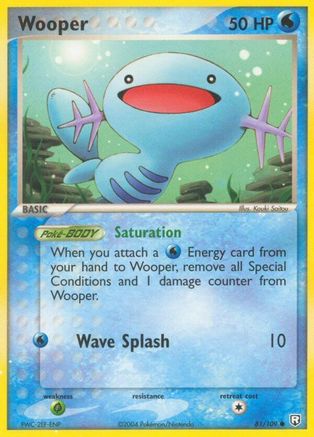 Wooper 081/109 - Reverse Holofoil Team Rocket Returns - Common