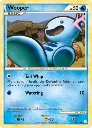 Wooper 088/123 HeartGold SoulSilver - Common
