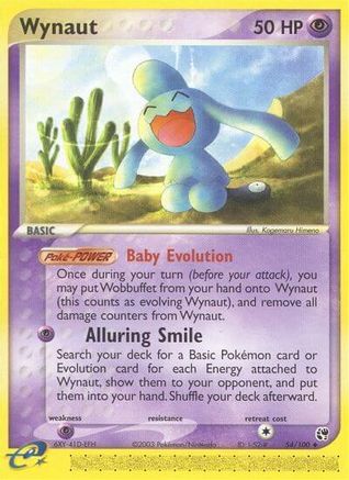 Wynaut 054 - Reverse Holofoil Sandstorm - Uncommon
