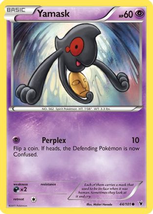 Yamask (44) (44) 044 - Reverse Holofoil Noble Victories - Common