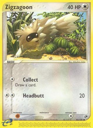 Zigzagoon 085/100 - Reverse Holofoil Sandstorm - Common