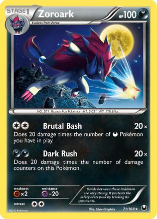 Zoroark 071 Dark Explorers - Rare