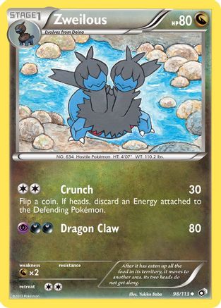 Zweilous 098 - Reverse Holofoil Legendary Treasures - Uncommon