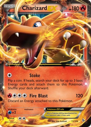 Charizard EX (11) (11) 011/106 - Holofoil XY Flashfire - Ultra Rare