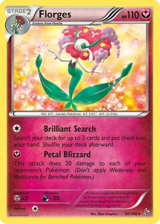 Florges 066/106 - Holofoil XY Flashfire - Holo Rare