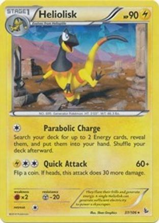 Heliolisk (XY Flashfire) 037/106 - Holofoil Deck Exclusives - Holo Rare