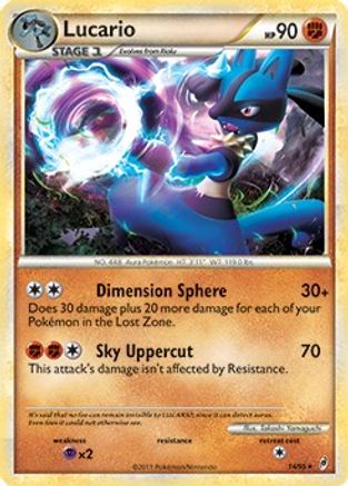 Lucario (Call of Legends) 014/095 Deck Exclusives - Rare