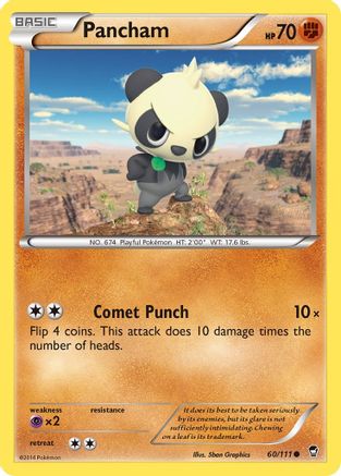 Pancham (60) (60) 060/111 XY Furious Fists - Common
