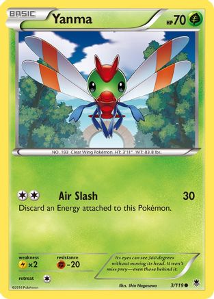 Yanma 003 - Reverse Holofoil XY Phantom Forces - Common