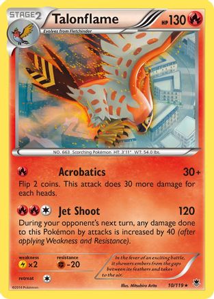 Talonflame 010 XY Phantom Forces - Rare